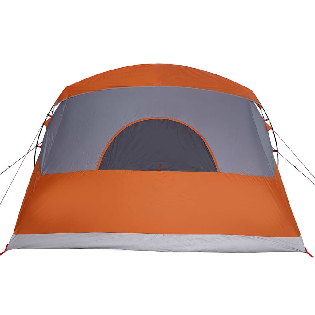 Family Tent with Roof Grey and Orange 576 x 325 x 213 cm