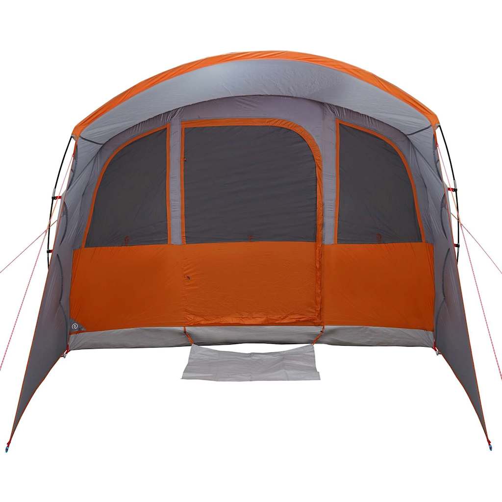 Family Tent with Roof Grey and Orange 576 x 325 x 213 cm