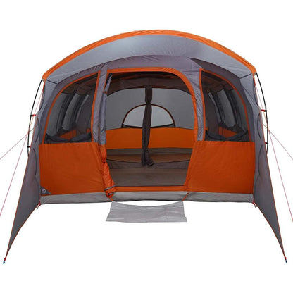 Family Tent with Roof Grey and Orange 576 x 325 x 213 cm