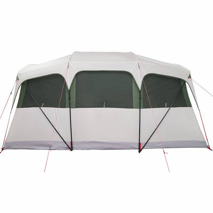 Family Tent with Roof White and Green 435 x 255 x 216 cm