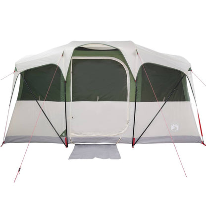 Family Tent with Roof White and Green 435 x 255 x 216 cm