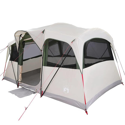 Family Tent with Roof White and Green 435 x 255 x 216 cm