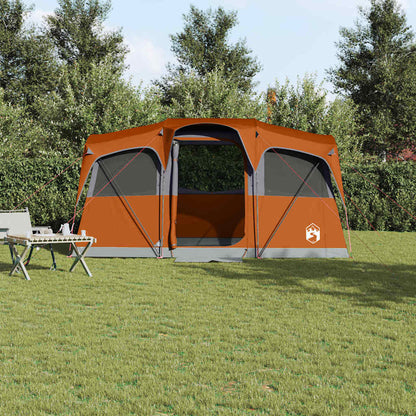 Family Tent with Roof Orange and Orange 435 x 255 x 216 cm
