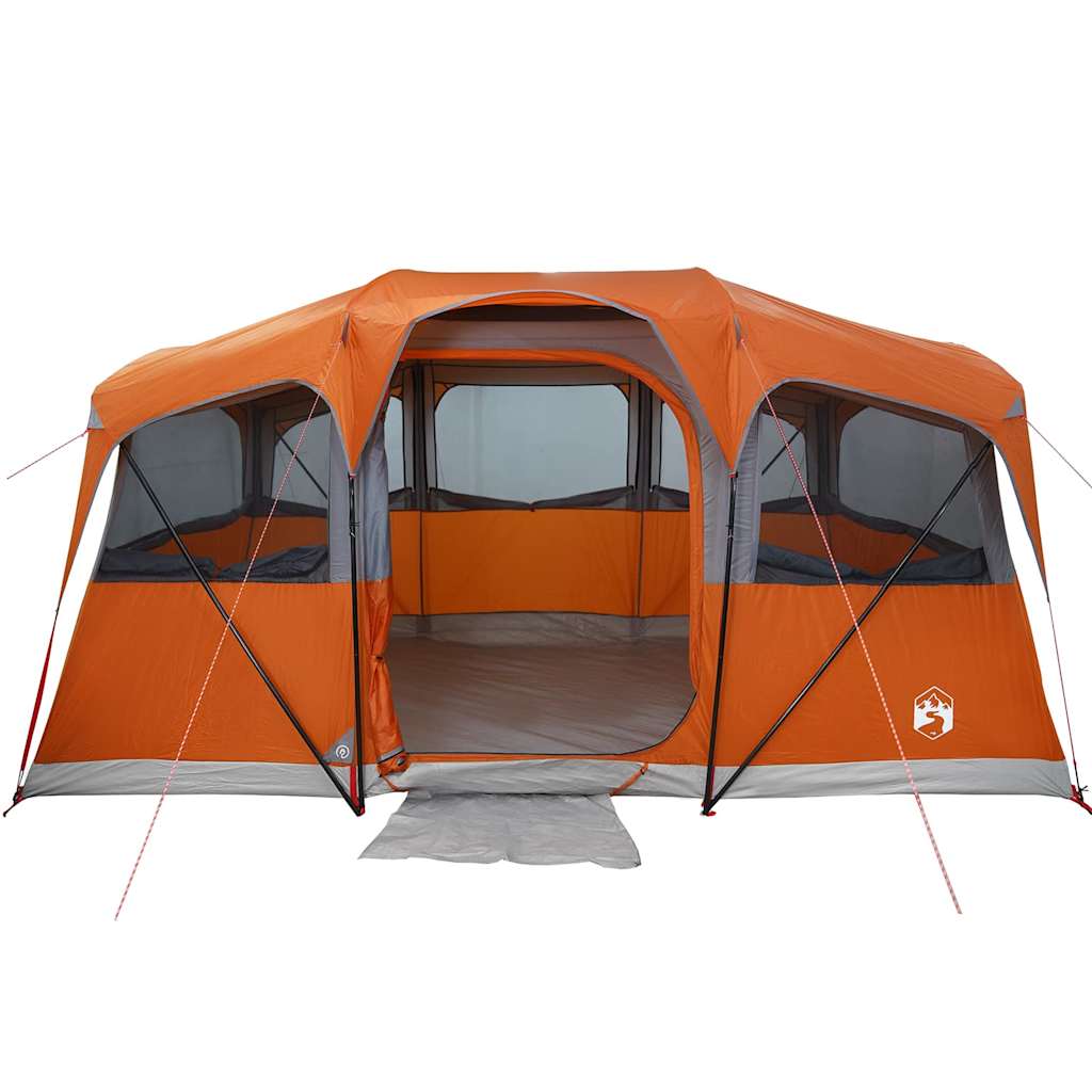 Family Tent with Roof Orange and Orange 435 x 255 x 216 cm