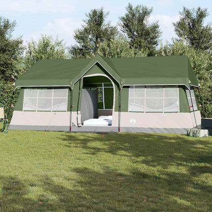 Family Tent with Roof Green and Beige 622 x 295 x 238 cm