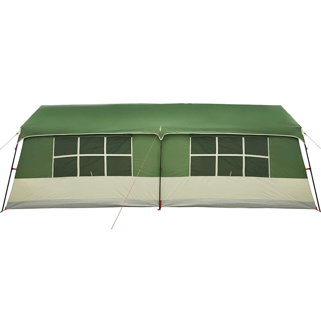 Family Tent with Roof Green and Beige 622 x 295 x 238 cm