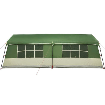 Family Tent with Roof Green and Beige 622 x 295 x 238 cm