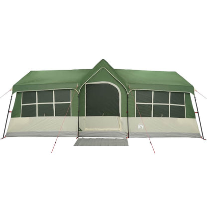 Family Tent with Roof Green and Beige 622 x 295 x 238 cm