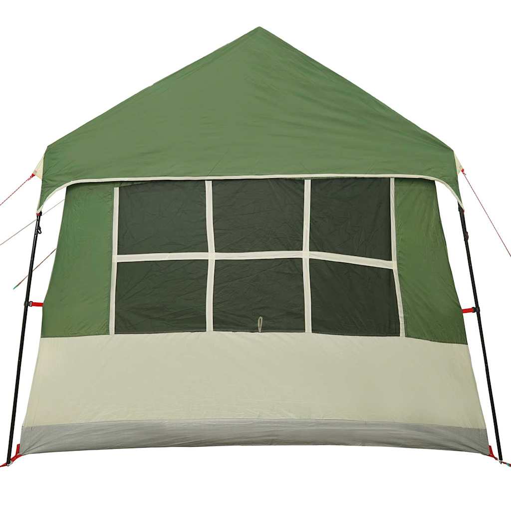 Family Tent with Roof Green and Beige 622 x 295 x 238 cm
