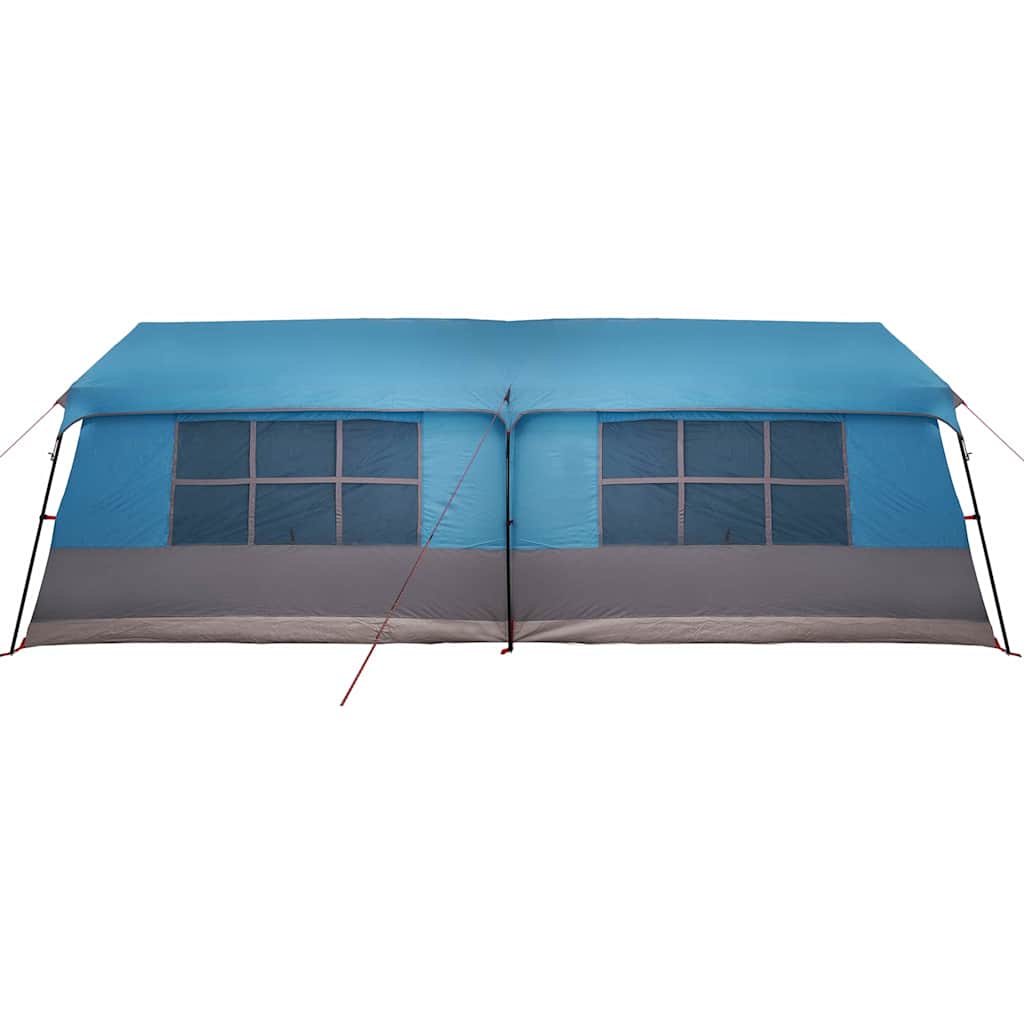 Family Tent with Roof Blue and Grey 622 x 295 x 238 cm