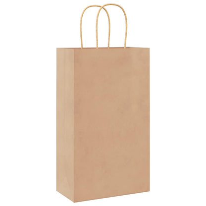 Paper Bags 50 pcs with Handles Brown 21x11x36 cm