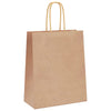 Paper Bags 250 pcs with Handles Brown 18x8x22 cm