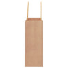 Paper Bags 250 pcs with Handles Brown 18x8x22 cm