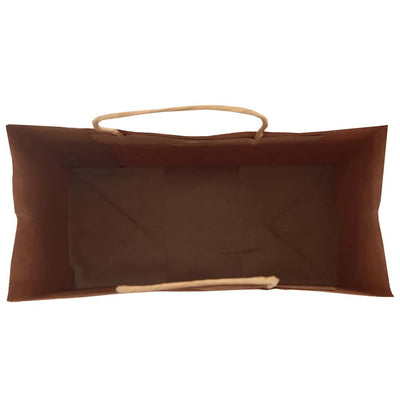 Paper Bags 250 pcs with Handles Brown 18x8x22 cm