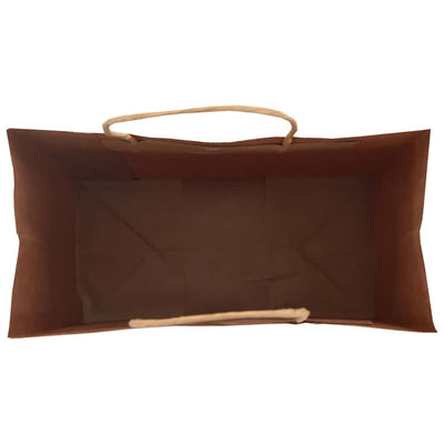 Paper Bags 250 pcs with Handles Brown 21x11x28 cm