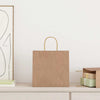 Paper Bags 250 pcs with Handles Brown 26x17x25 cm