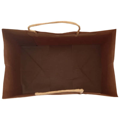Paper Bags 250 pcs with Handles Brown 26x17x25 cm