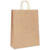 Paper Bags 250 pcs with Handles Brown 32x12x42 cm