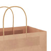 Paper Bags 250 pcs with Handles Brown 32x12x42 cm
