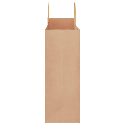 Paper Bags 250 pcs with Handles Brown 32x17x44 cm