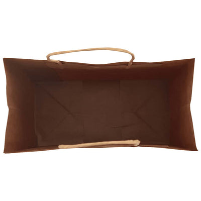 Paper Bags 250 pcs with Handles Brown 32x17x44 cm