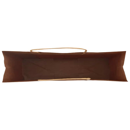 Paper Bags 250 pcs with Handles Brown 54x15x49 cm