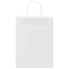 Paper Bags 50 pcs with Handles White 26x12x35 cm