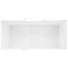 Paper Bags 50 pcs with Handles White 26x12x35 cm
