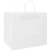 Paper Bags 50 pcs with Handles White 32x22x28 cm