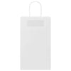 Paper Bags 250 pcs with Handles White 21x11x36 cm