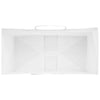 Paper Bags 250 pcs with Handles White 21x11x36 cm