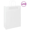 Paper Bags 250 pcs with Handles White 32x12x42 cm