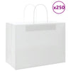 Paper Bags 250 pcs with Handles White 32x17x25 cm