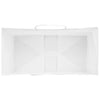 Paper Bags 250 pcs with Handles White 32x17x25 cm