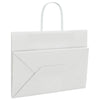 Paper Bags 250 pcs with Handles White 32x17x25 cm