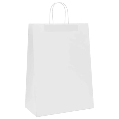 Paper Bags 250 pcs with Handles White 32x17x44 cm