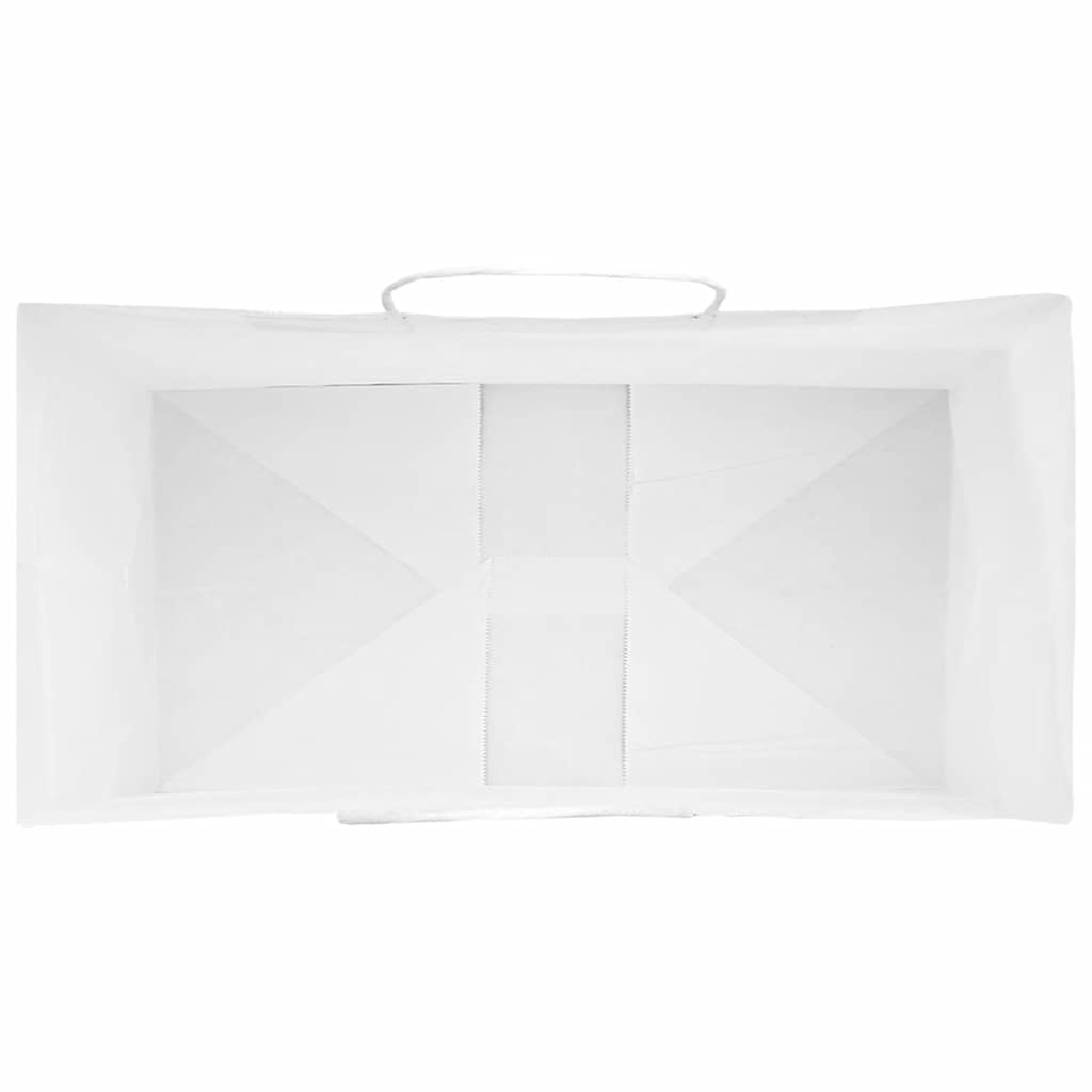 Paper Bags 250 pcs with Handles White 32x17x44 cm