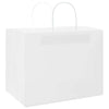 Paper Bags 250 pcs with Handles White 32x22x24 cm