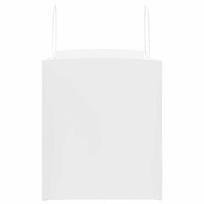 Paper Bags 250 pcs with Handles White 32x22x24 cm