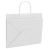 Paper Bags 250 pcs with Handles White 32x22x24 cm