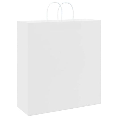 Paper Bags 250 pcs with Handles White 45x17x48 cm