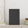 Paper Bags 250 pcs with Handles Black 21x11x31 cm