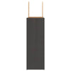 Paper Bags 250 pcs with Handles Black 21x11x31 cm