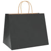 Paper Bags 250 pcs with Handles Black 32x22x24 cm