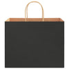 Paper Bags 250 pcs with Handles Black 32x22x24 cm