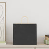 Paper Bags 250 pcs with Handles Black 32x22x28 cm