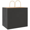 Paper Bags 250 pcs with Handles Black 32x22x28 cm