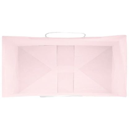 Paper Bags 50 pcs with Handles Pink 21x11x28 cm