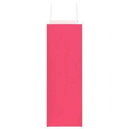 Paper Bags 50 pcs with Handles Pink 45x17x48 cm