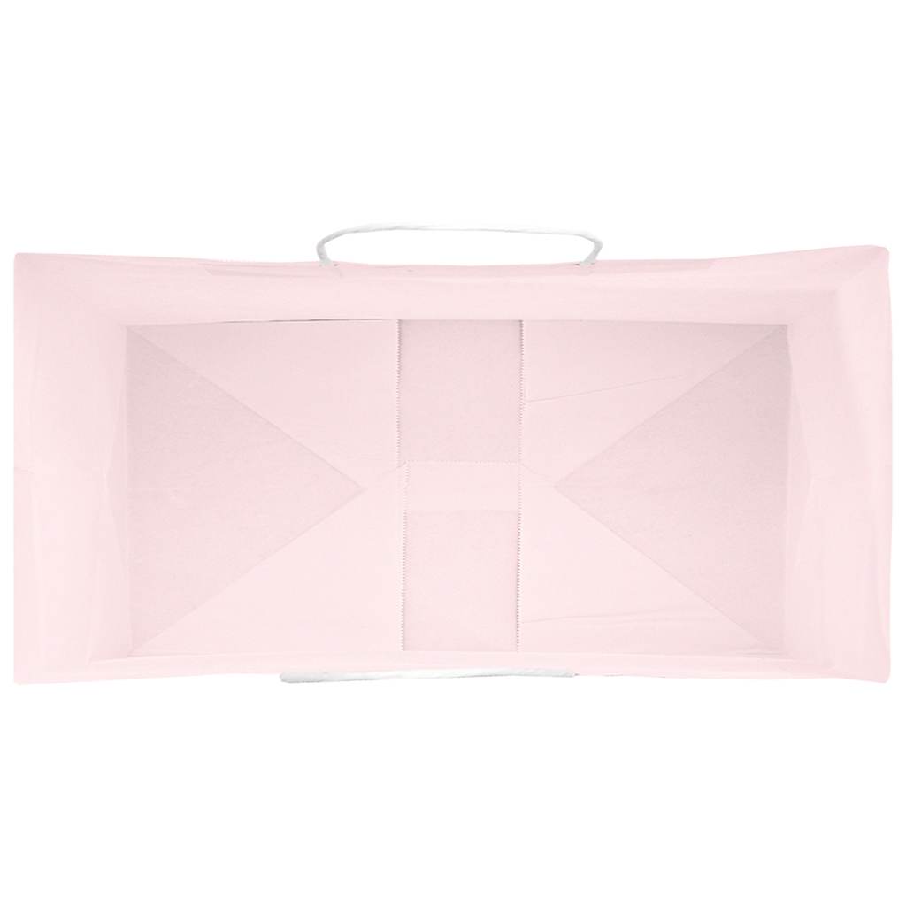 Paper Bags 250 pcs with Handles Pink 32x17x25 cm